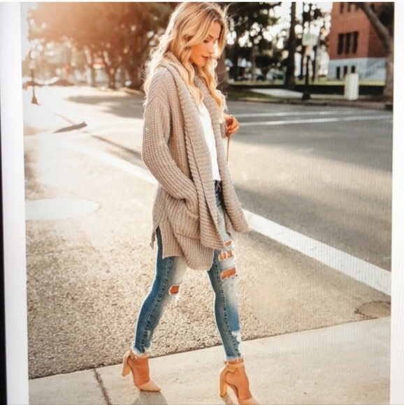 Vici grey POL cardigan! - Picture 2 of 3